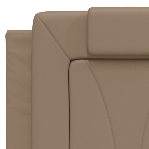 Coussin de tête de lit cappuccino 120 cm similicuir