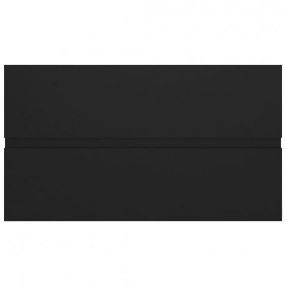 Armoire d'évier Noir 80x38,5x45 cm Aggloméré
