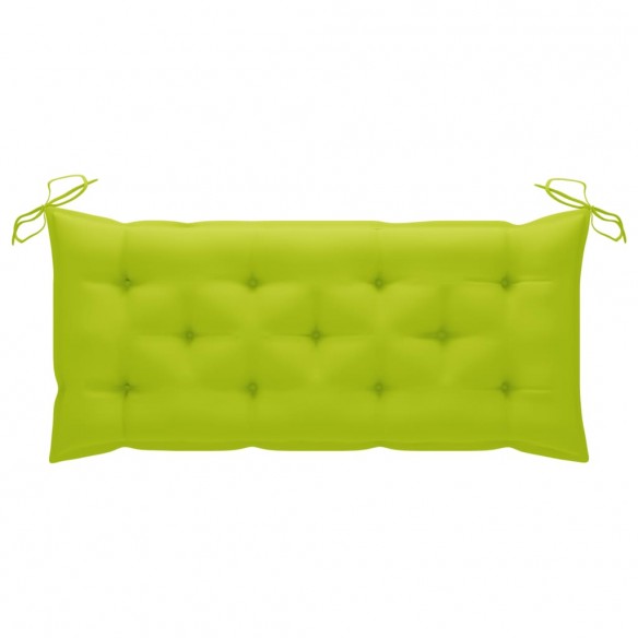 Banc de jardin avec coussin 135 cm Bois d'acacia massif