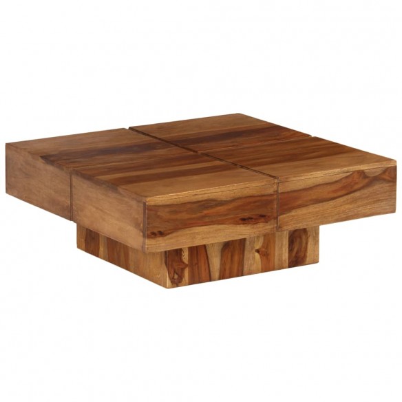 Table basse 80x80x30 cm bois d'acacia massif