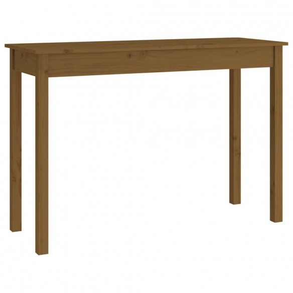 Table console Marron miel 110x40x75 cm Bois massif de pin
