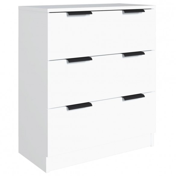 Buffets 3 pcs Blanc Bois d'ingénierie