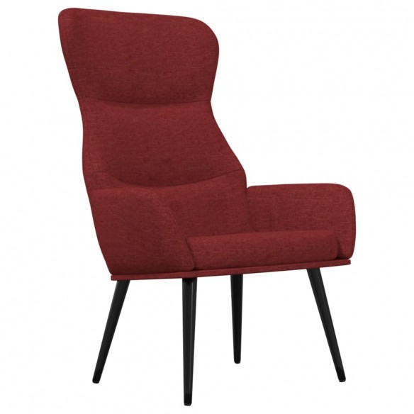 Chaise de relaxation Rouge bordeaux Tissu