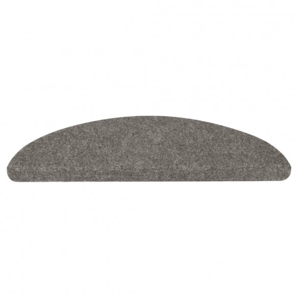 Tapis d'escalier auto-adhésifs 10 pcs gris 65x22,5x3,5 cm