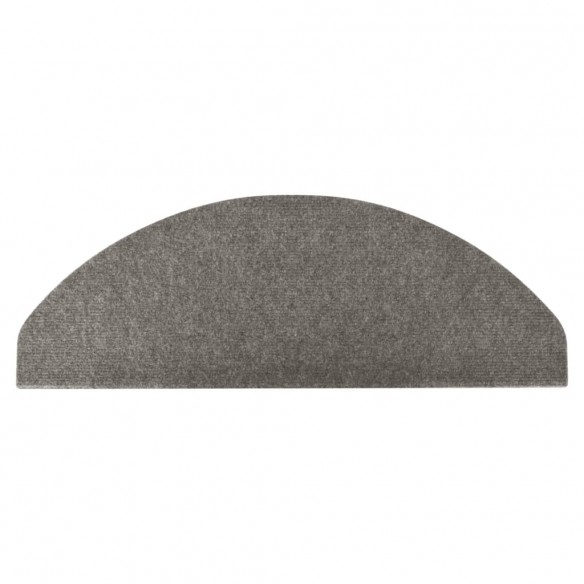 Tapis d'escalier auto-adhésifs 10 pcs gris 65x22,5x3,5 cm