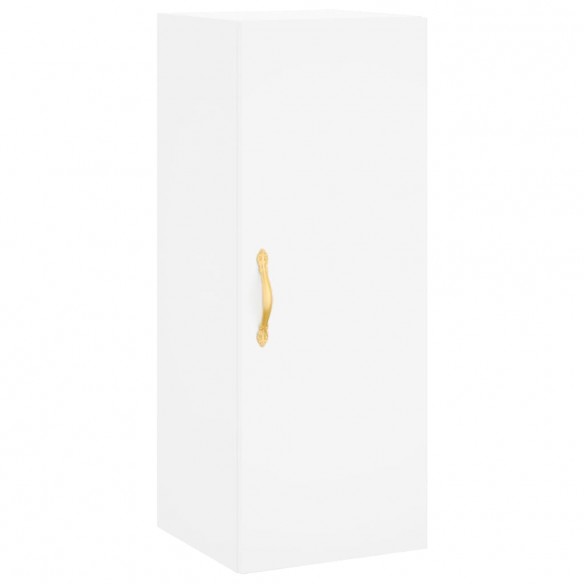 Armoire murale blanc 34,5x34x90 cm