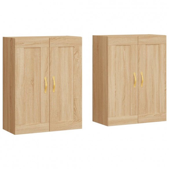 Armoires murales 2 pcs chêne sonoma bois d'ingénierie