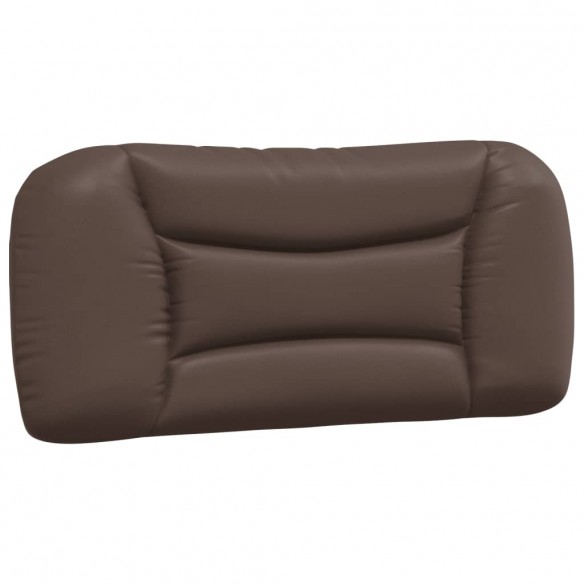 Coussin de tête de lit marron 80 cm similicuir