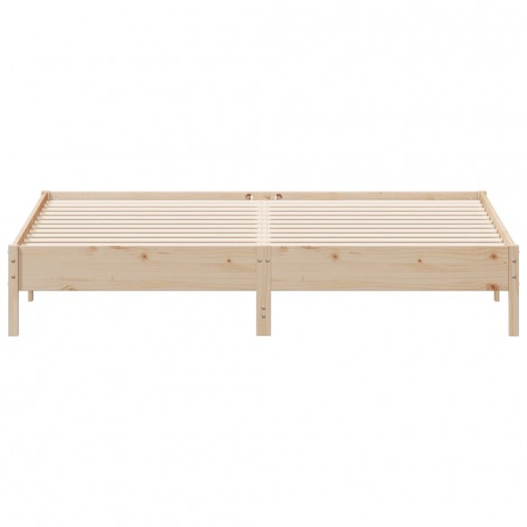 Cadre de lit 200x200 cm bois de pin massif