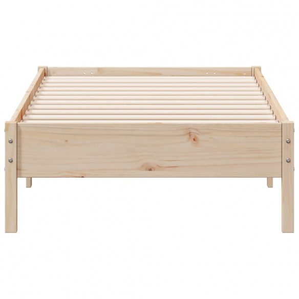 Cadre de lit 75x190 cm Bois de pin massif