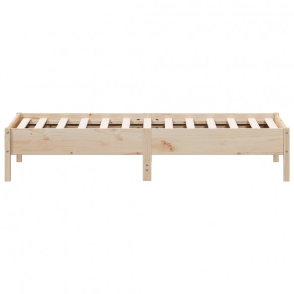 Cadre de lit 75x190 cm Bois de pin massif