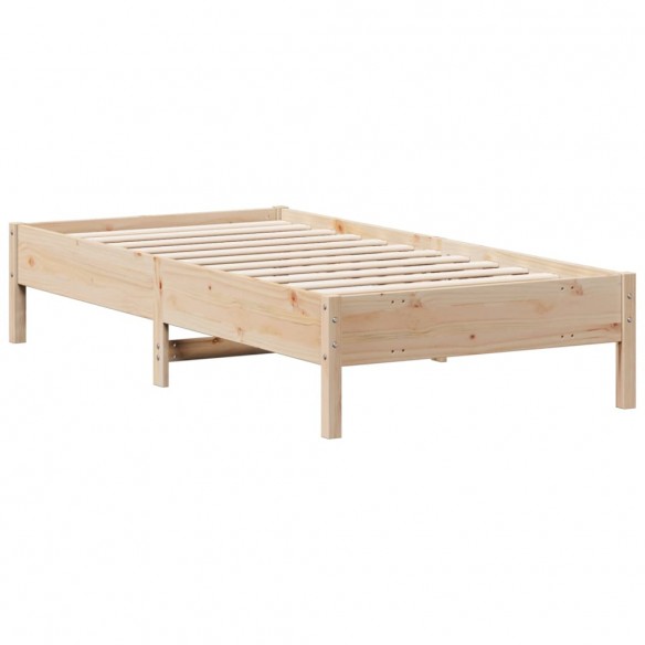 Cadre de lit 75x190 cm Bois de pin massif