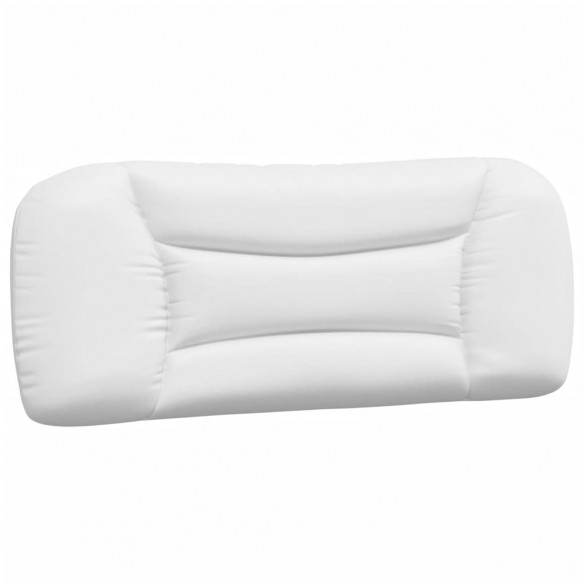 Coussin de tête de lit blanc 100 cm similicuir