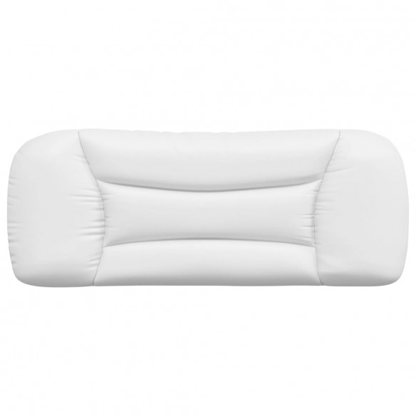 Coussin de tête de lit blanc 100 cm similicuir