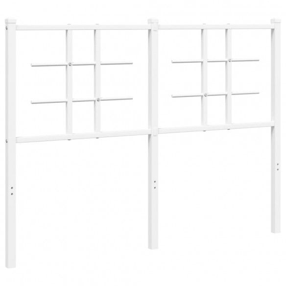 Tête de lit métal blanc 120 cm