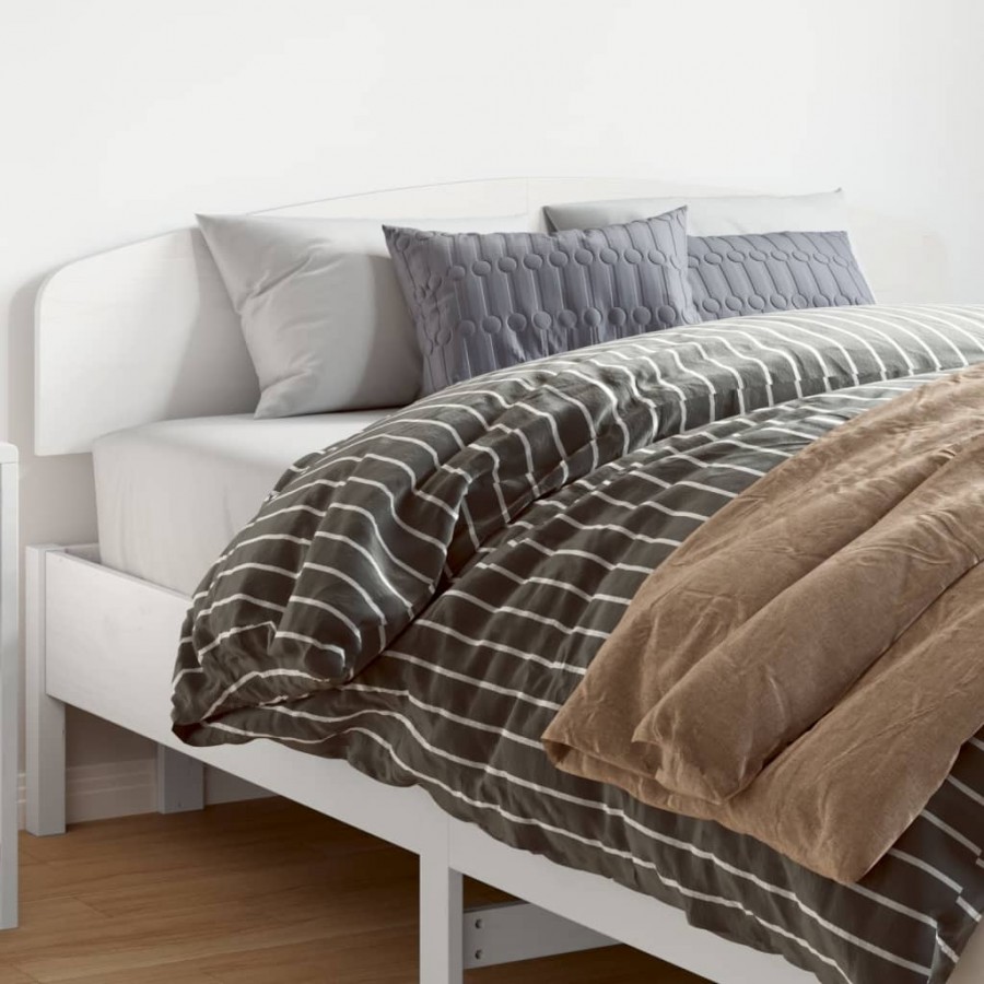 Tête de lit blanc 160 cm bois massif de pin