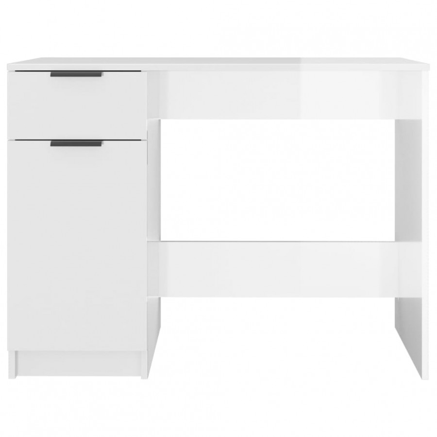 Bureau Blanc brillant 100x50x75 cm 