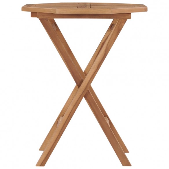 Table pliable de jardin 60x60x75 cm Bois de teck solide