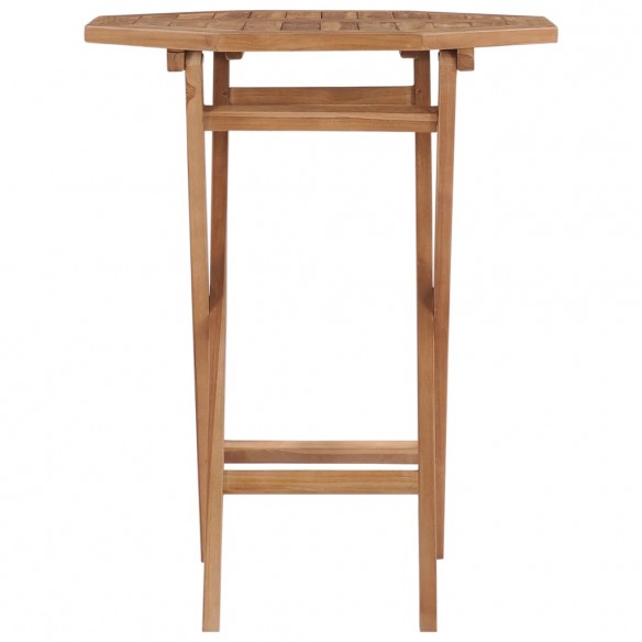 Table pliable de jardin 60x60x75 cm Bois de teck solide