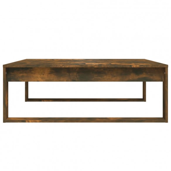 Table basse Chêne fumé 100x100x35 cm Bois d'ingénierie