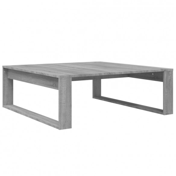 Table basse Sonoma gris 100x100x35 cm Bois d'ingénierie