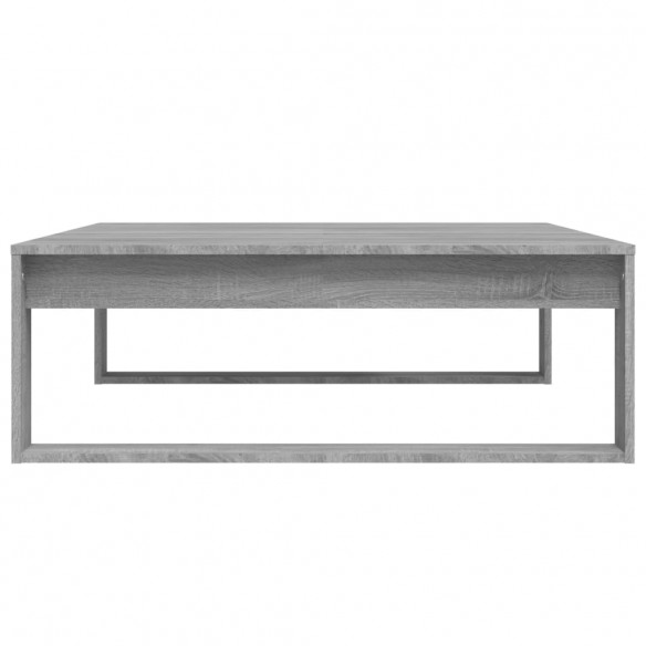 Table basse Sonoma gris 100x100x35 cm Bois d'ingénierie