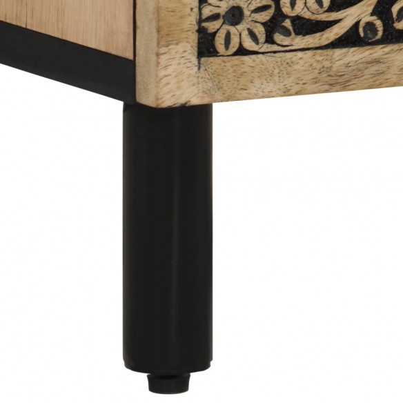 Table de chevet 50x33x60 cm bois de manguier massif