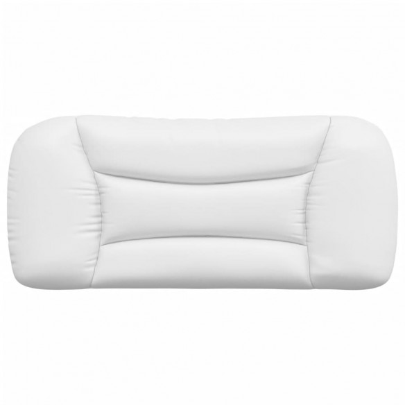 Coussin de tête de lit blanc 90 cm similicuir