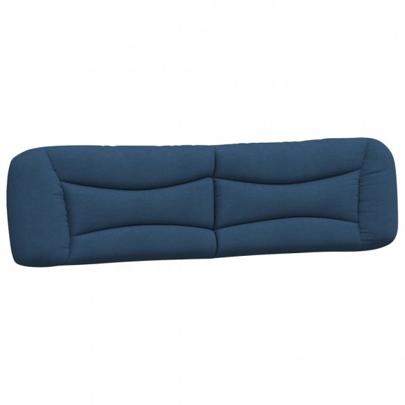 Coussin de tête de lit bleu 200 cm tissu