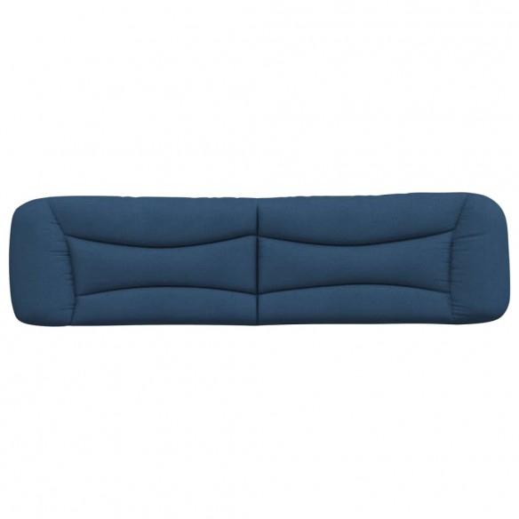 Coussin de tête de lit bleu 200 cm tissu