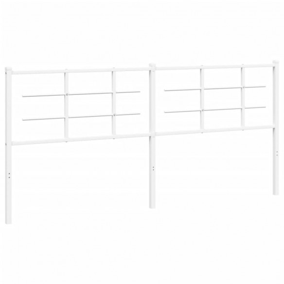 Tête de lit métal blanc 193 cm