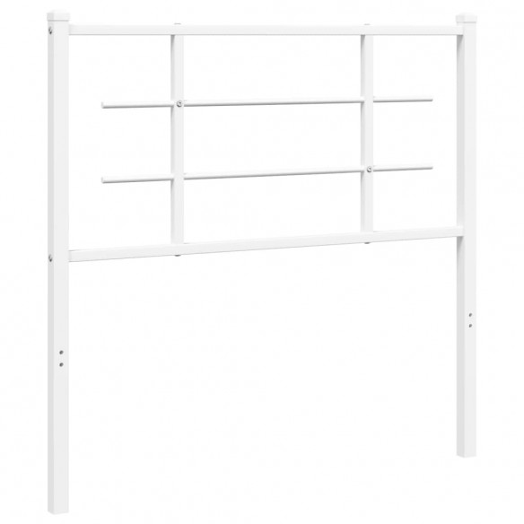 Tête de lit métal blanc 100 cm