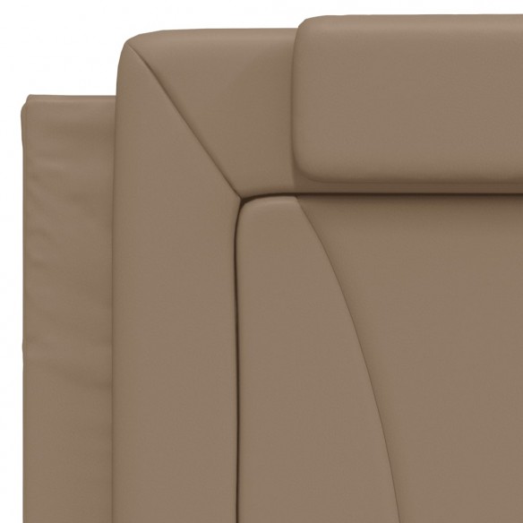 Coussin de tête de lit cappuccino 100 cm similicuir