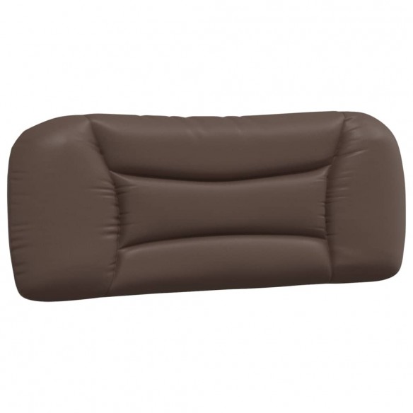 Coussin de tête de lit marron 100 cm similicuir