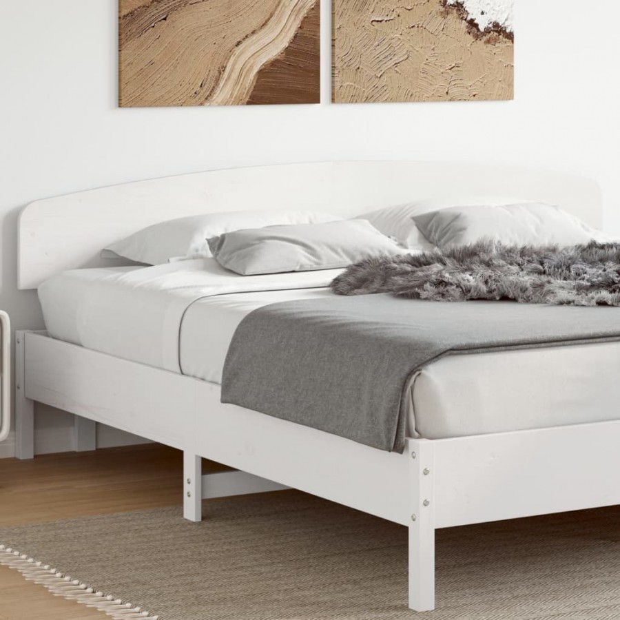 Tête de lit blanc 180 cm bois massif de pin