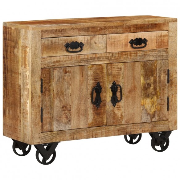 Buffet 80x30x65 cm bois de manguier brut massif