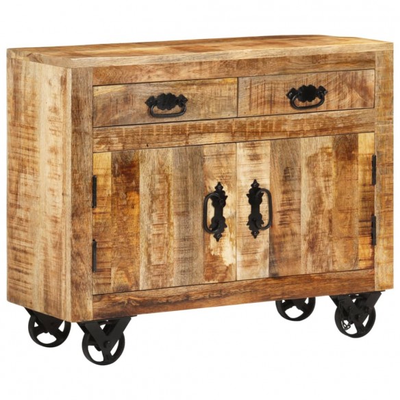 Buffet 80x30x65 cm bois de manguier brut massif