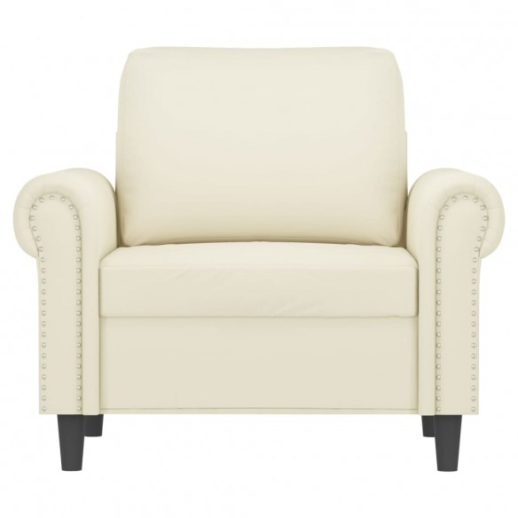 Fauteuil Crème 60 cm Velours