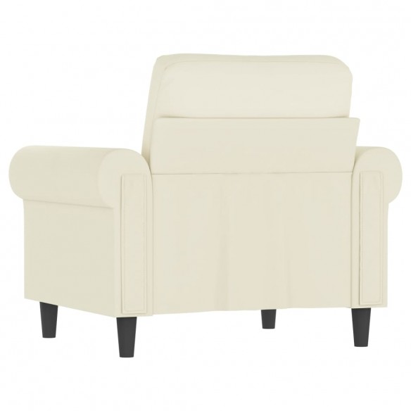 Fauteuil Crème 60 cm Velours