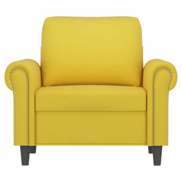 Fauteuil Jaune 60 cm Velours