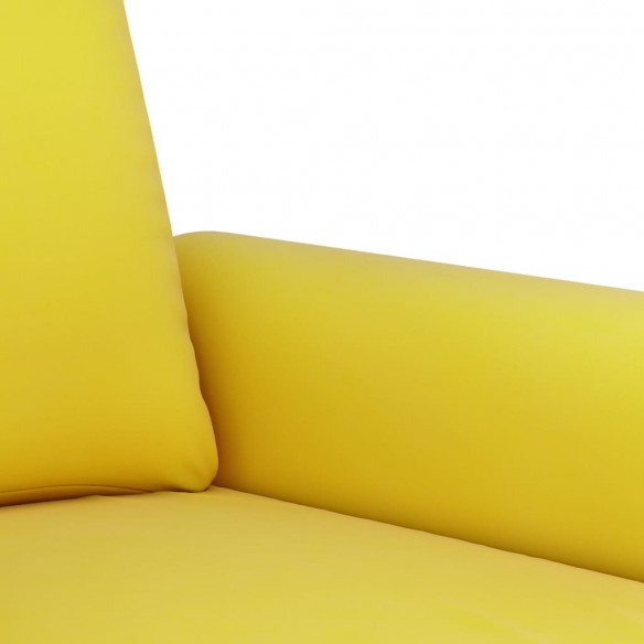 Fauteuil Jaune 60 cm Velours