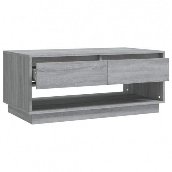 Table basse Sonoma gris 102,5x55x44 cm Aggloméré