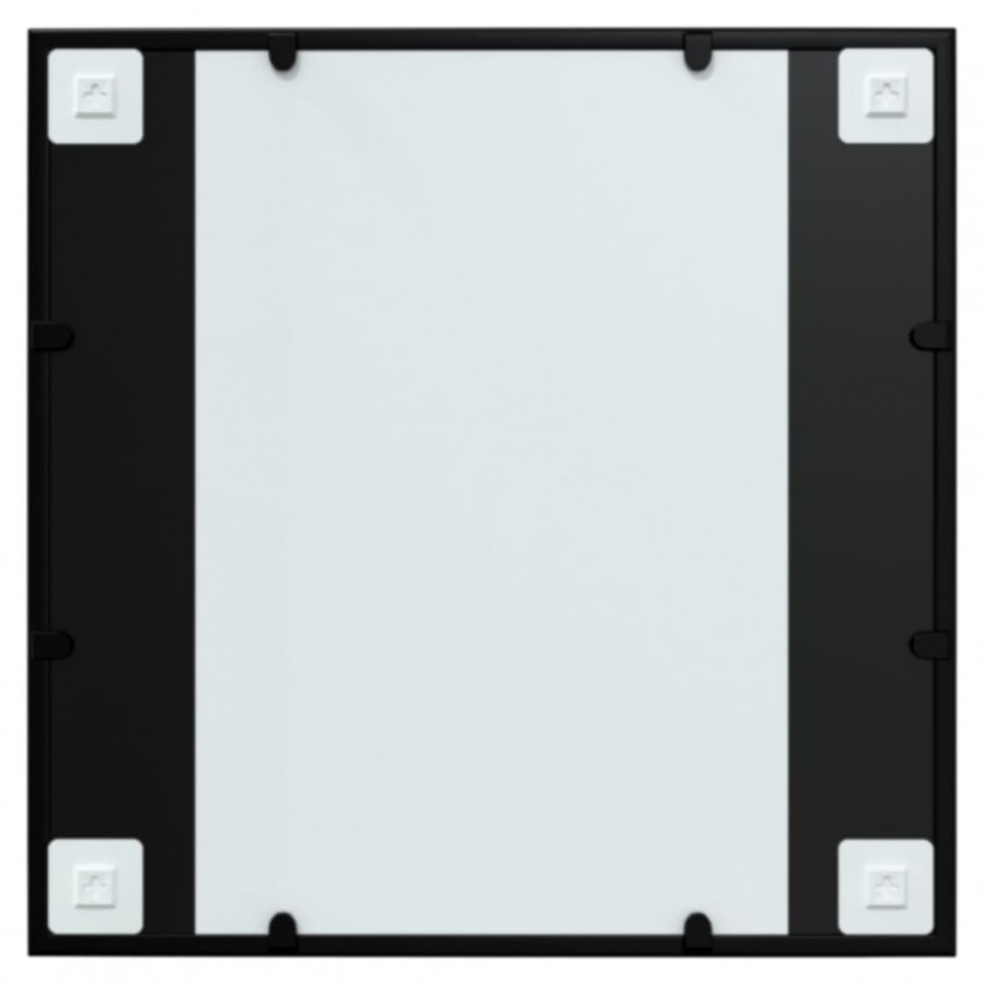 Miroir mural noir 60x60 cm métal