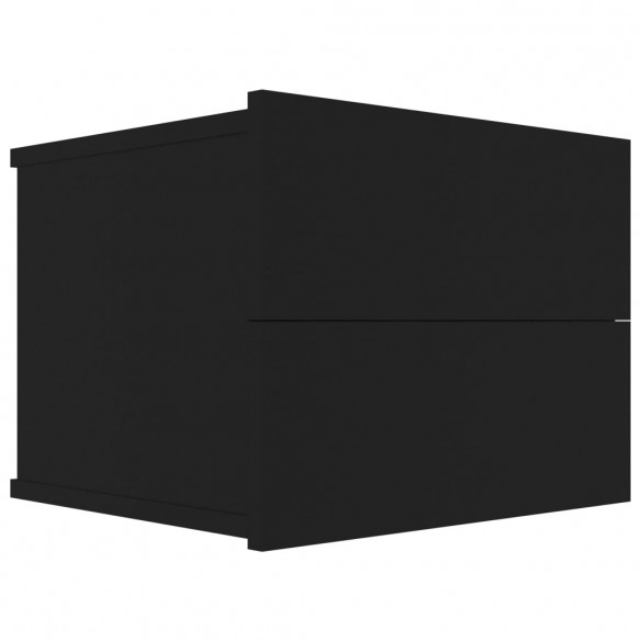Table de chevet Noir 40 x 30 x30 cm Aggloméré