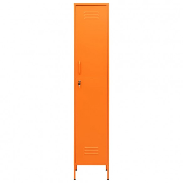 Armoire à casiers Orange 35x46x180 cm Acier