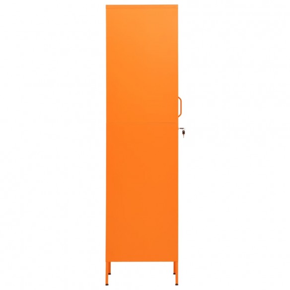 Armoire à casiers Orange 35x46x180 cm Acier