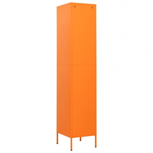 Armoire à casiers Orange 35x46x180 cm Acier