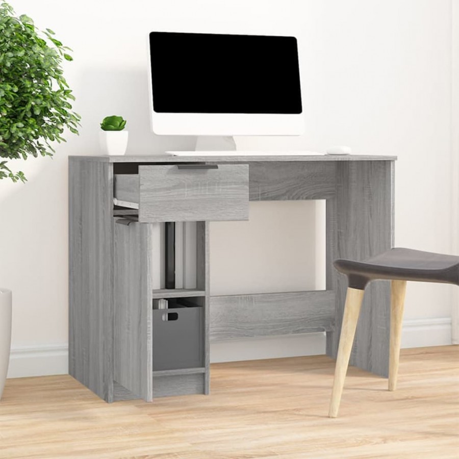 Bureau Sonoma gris 100x50x75 cm 