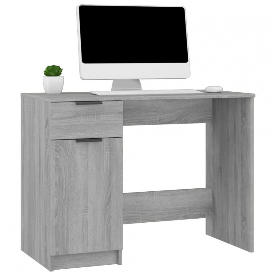 Bureau Sonoma gris 100x50x75 cm 