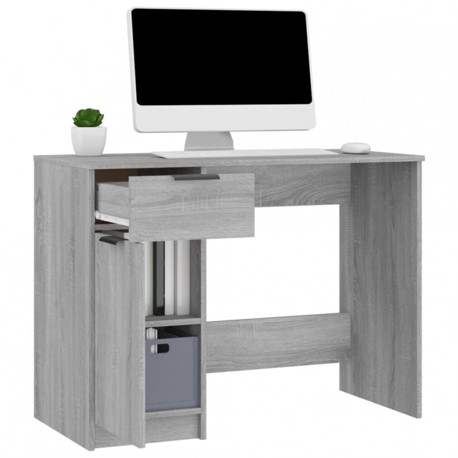 Bureau Sonoma gris 100x50x75 cm 